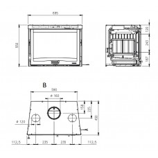 Каминная топка La Nordica Inserto 70 4.0 Ventilato