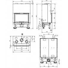 Каминная топка La Nordica Monoblocco 90PA