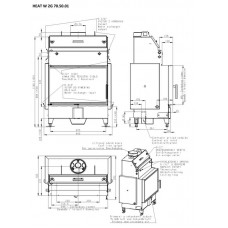 Каминная топка Romotop Heat W 2g 70.50.01 с теплообменником