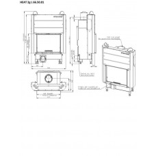 Каминная топка Romotop HEAT 3g L 66.50.01 с подъемными дверцами