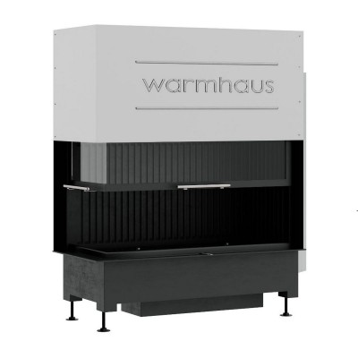 Каминная топка с левым угловым стеклом KANT L 100/57h от производителя Warmhaus